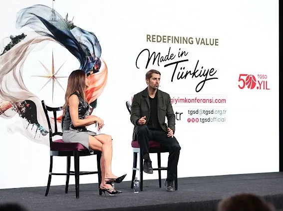Fer Zamanpur in an on-stage interview at TGSD's 19th Istanbul Apparel Conference